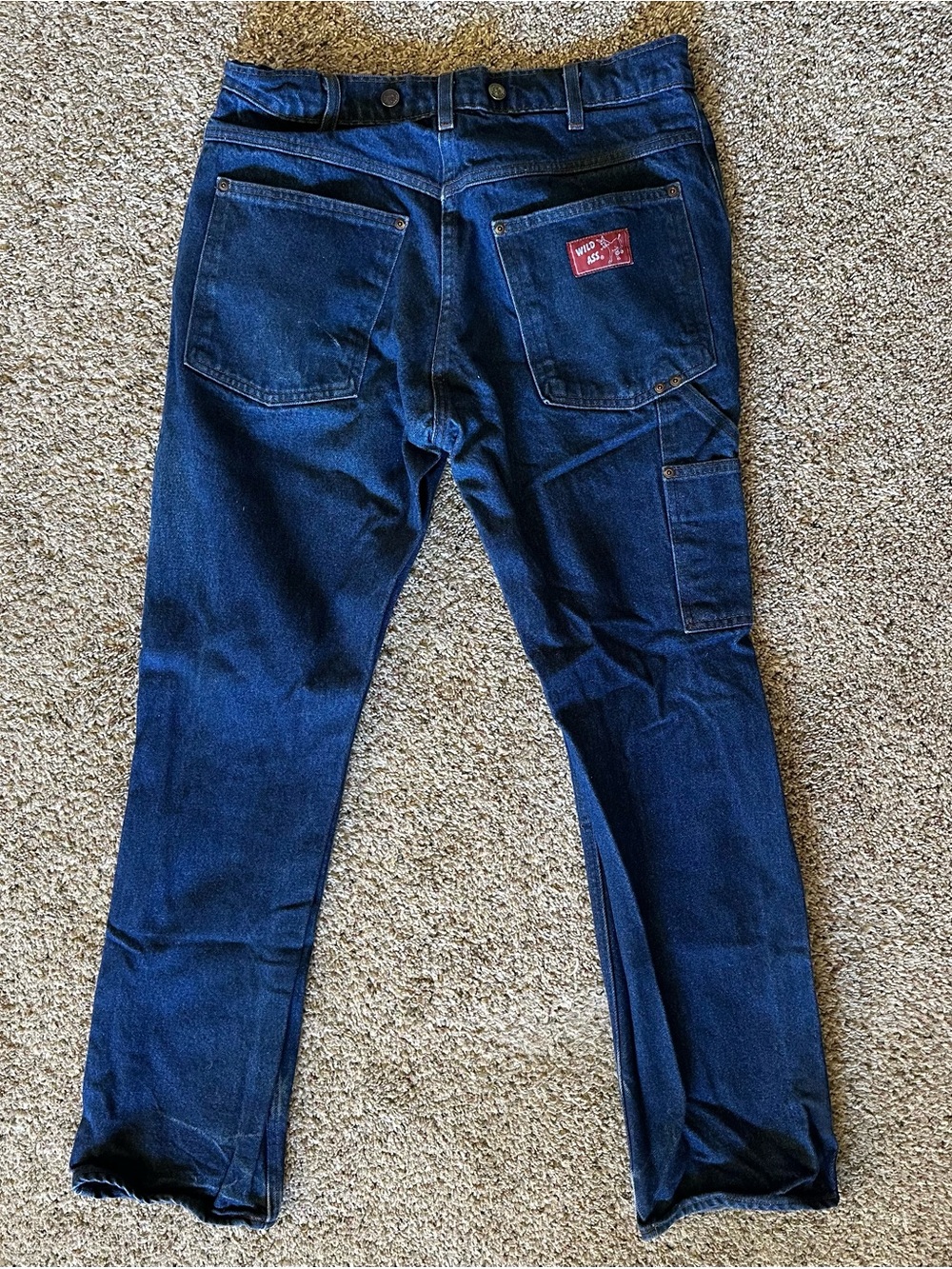Wild Ass Double Front Denim Logger Pants 36x34